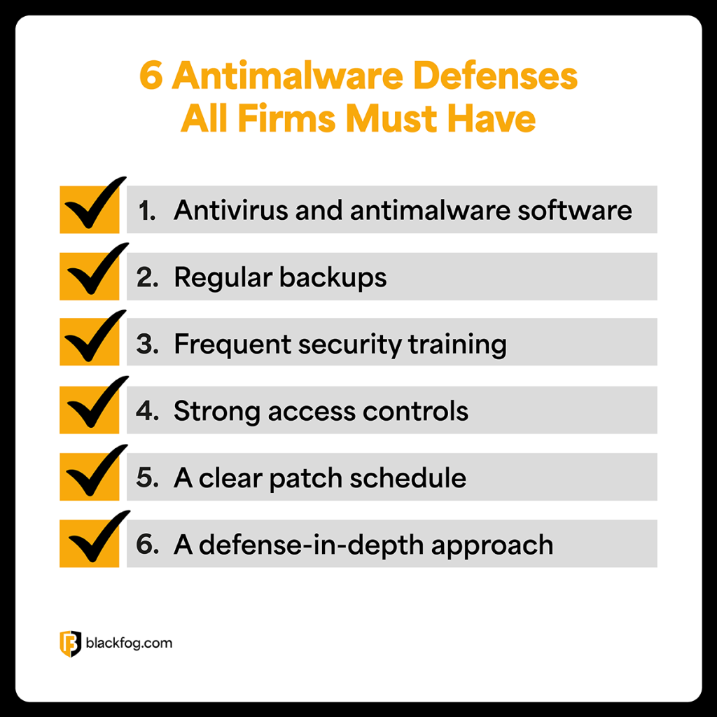 6 antimalware defenses all firms must have