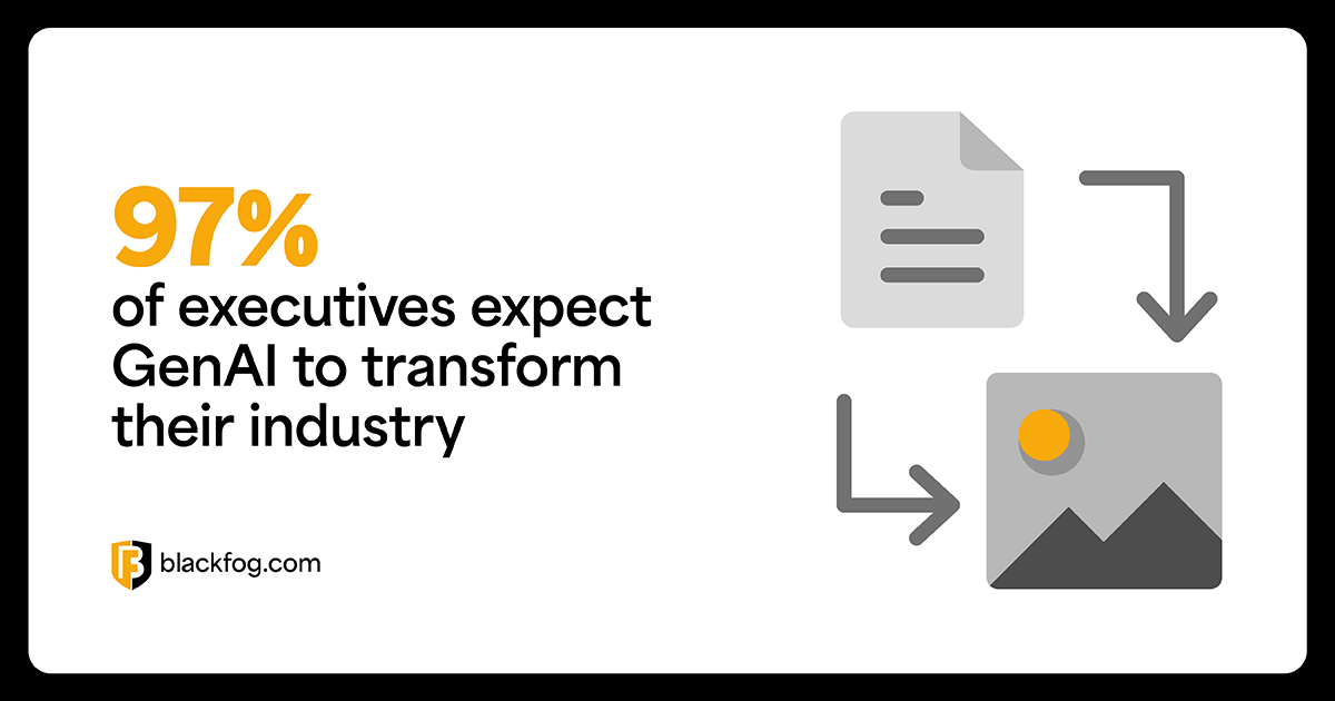 97% of executives expect GenAI to transform their industry 97% of executives expect GenAI to transform their industry