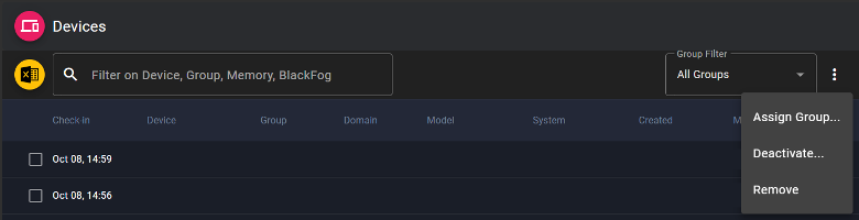 remove devices deactivate