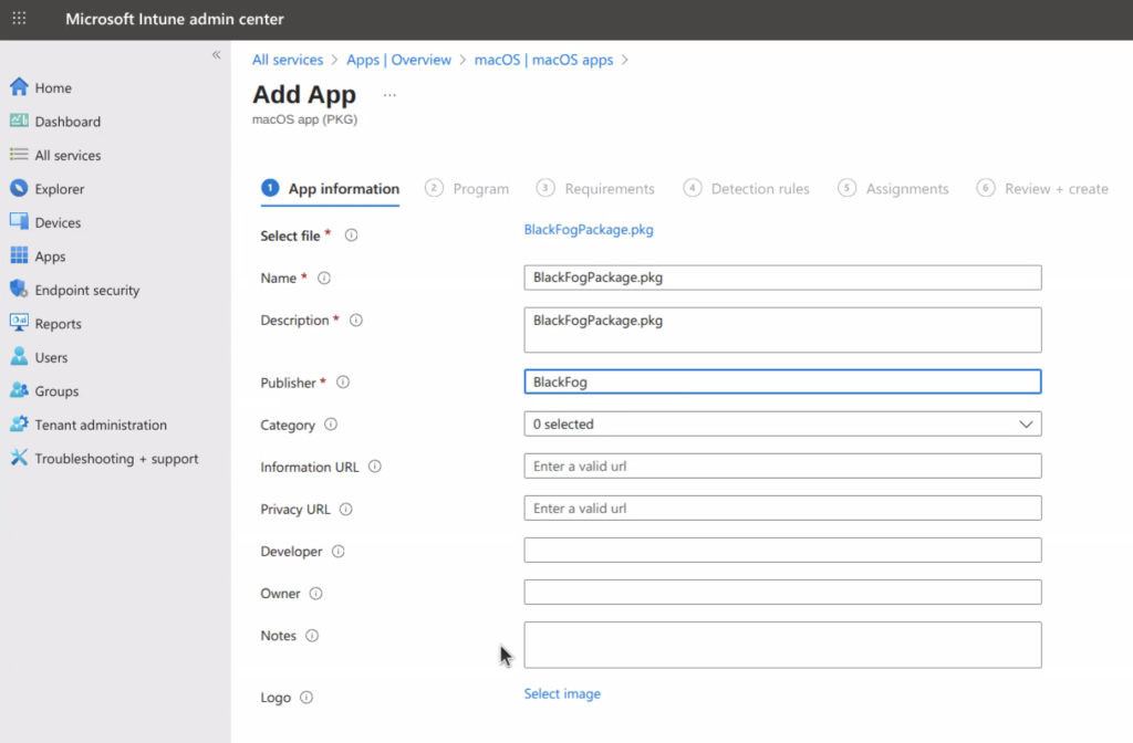 intune app info