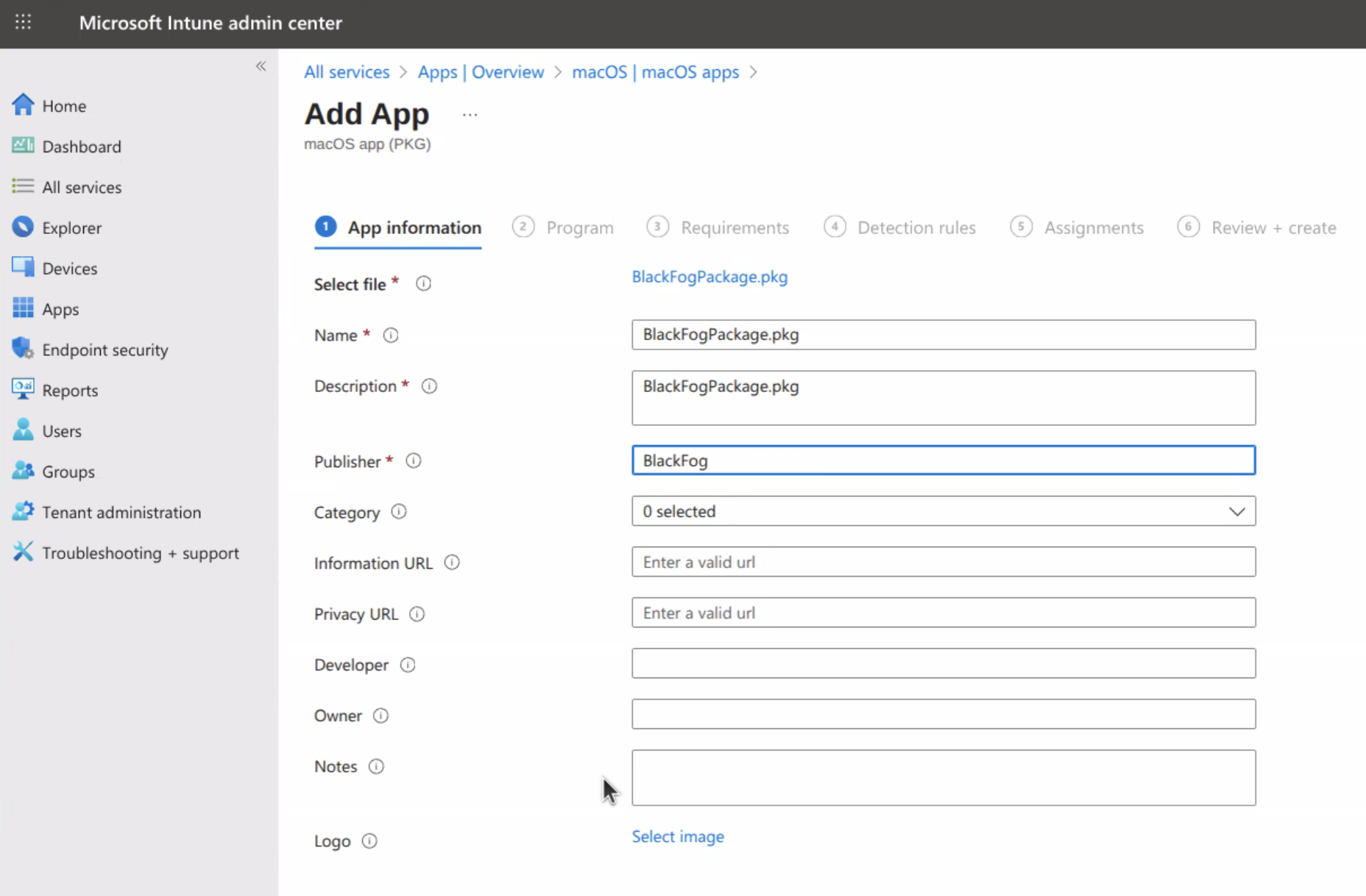 intune app info