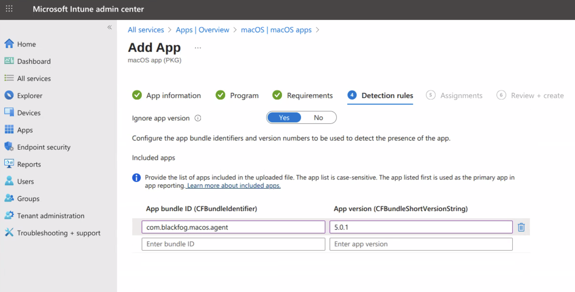 intune detection rules