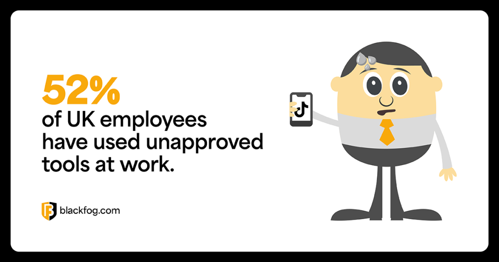 52% of UK employees have used unapproved tools at work 52% of UK employees have used unapproved tools at work