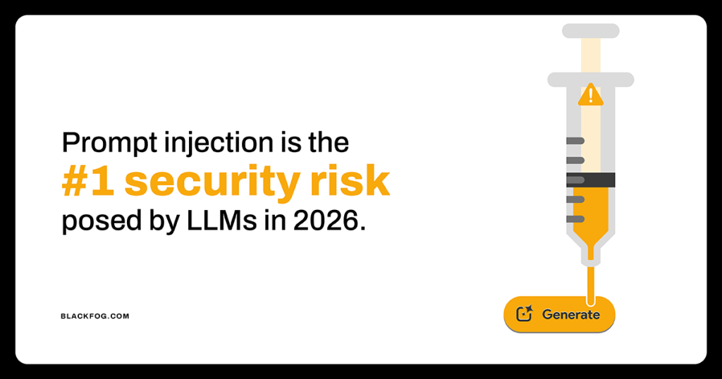 Prompt injection is the #1 security risk posed LLMs in 2026 Prompt injection is the #1 security risk posed LLMs in 2026
