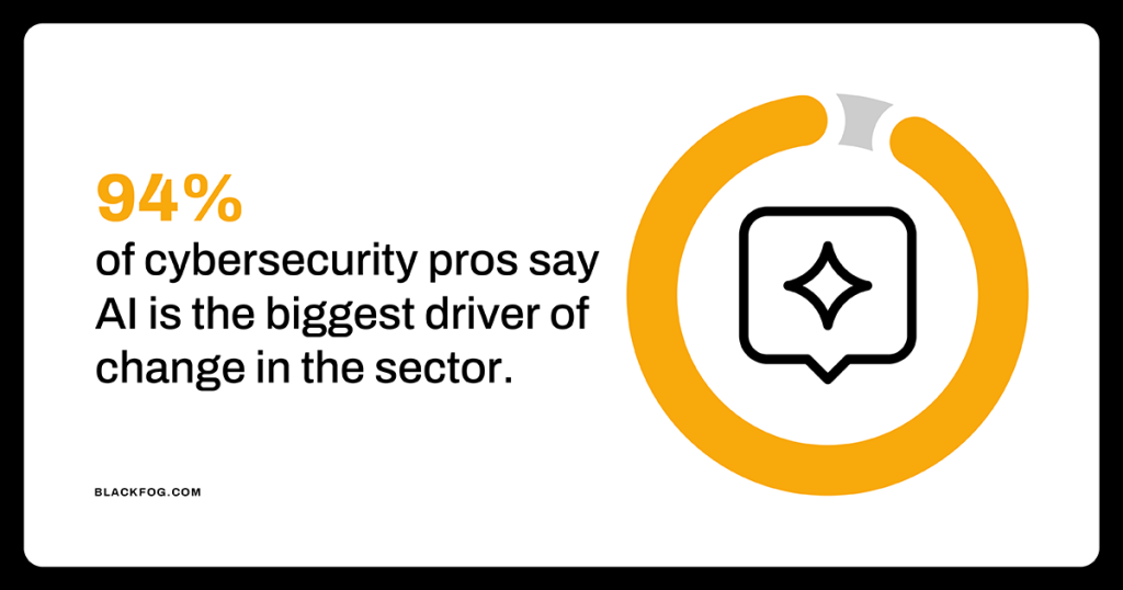 94% of cybersecurity pros say AI is the biggest driver of change in the sector 94% of cybersecurity pros say AI is the biggest driver of change in the sector